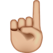 Up Pointing Hand Emoji Free Photo Icon icon