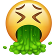 Puke Emoji Free Icon HQ