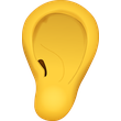 Ear Emoji Free Icon HQ