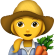 Farmer Emoji Woman Icon Download Free