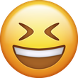 Copy of Smiling With Closed Eyes Emoji Icon Download Free icon