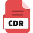File Cdr Color Red