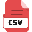 File Csv Color Red