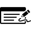 Cheque Sign icon