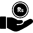 Money Receiving Pakistan Rupee icon