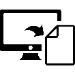 Desktop File Export icon