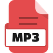 File Mp3 Color Red icon