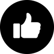 Like Button Black icon