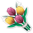 Emoticon Flower Sticker Iphone Flowers Mint Emoji