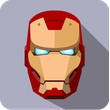 Superhero Phone Avatar Iron Icon- Man Cartoon