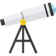 Heaven Mirror Telescope Icon Free Frame