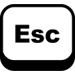 Esc Button icon