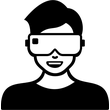Virtual Reality Vr icon
