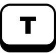 T Button icon