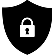 Shield Lock Black icon