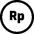 Indonesian Rupiah Coin Outline