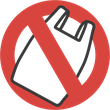 No Plastic Bag icon