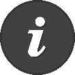 Round Information Grey icon