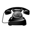 Antique Black Telephone Icon Free Download PNG HD