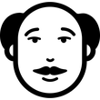 Elderly Man Face icon