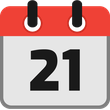 Calendar Date 21 icon