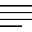 Text Align Full Justify Outline icon
