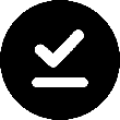 Underlined Check icon