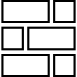 Grid Layout Horizontal Outline icon