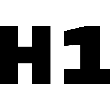 H1 Heading icon
