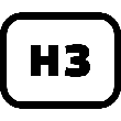 H3 Heading Rectangle icon