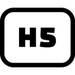 H5 Heading Rectangle icon