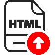 Upload Html icon