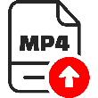 Upload Mp4 icon