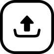 Upload Square icon