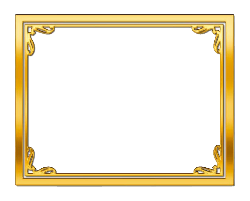 transparent gold frame