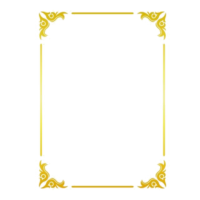 golden frame border png