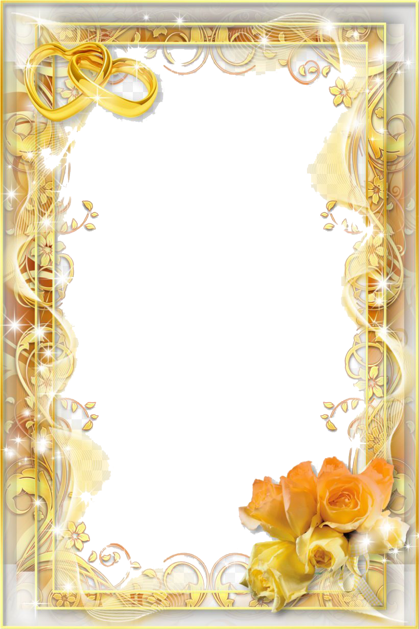 gold wedding borders png