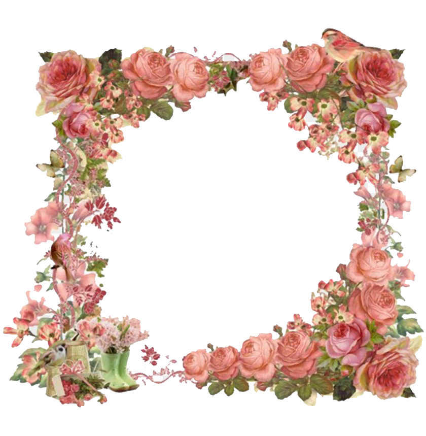 free floral borders frames clipart