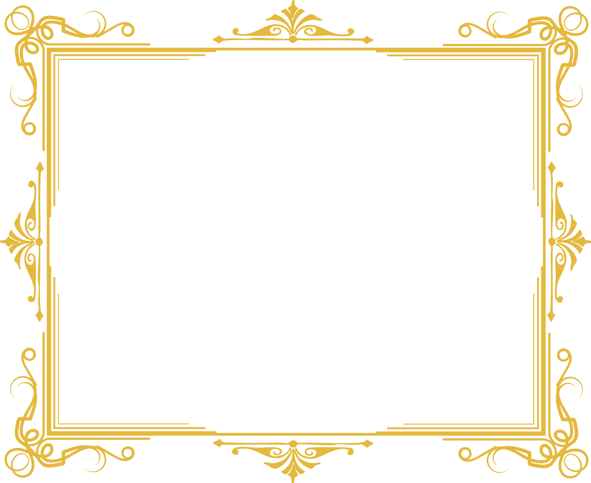 gold frame clip art