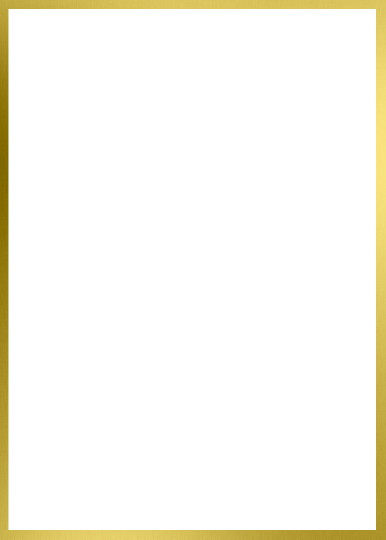 simple gold frame border