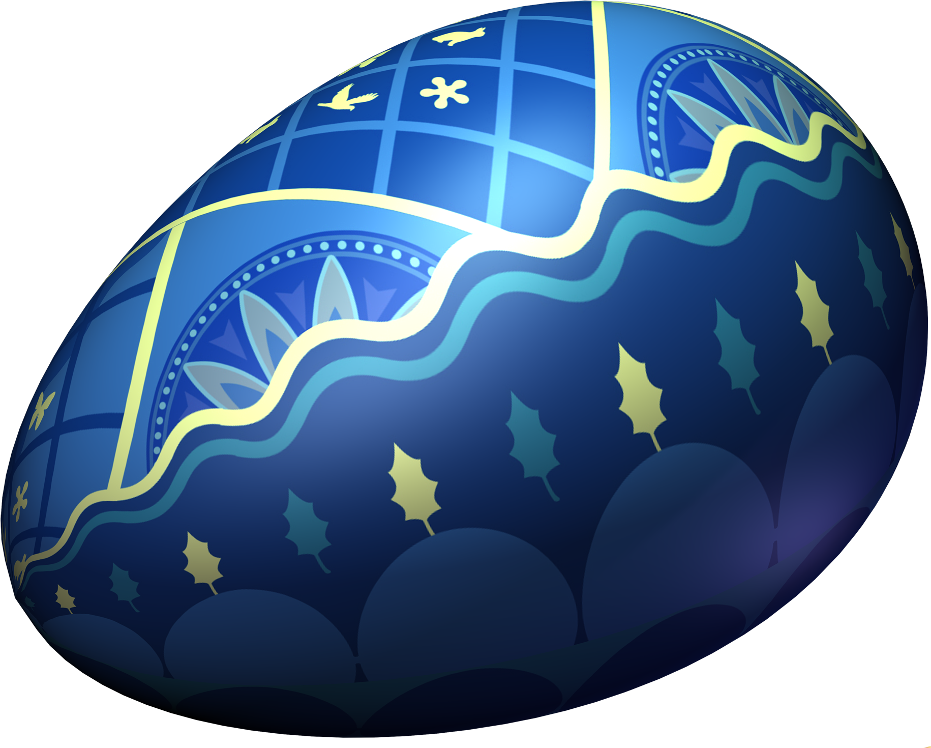 Blue Easter Egg PNG Clipart​  Gallery Yopriceville - High-Quality