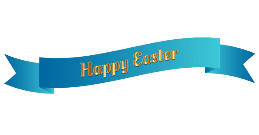 happy easter banner png