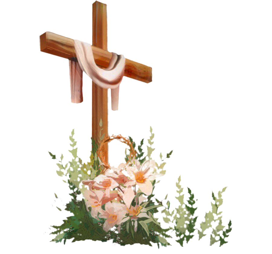 religious easter cross clipart