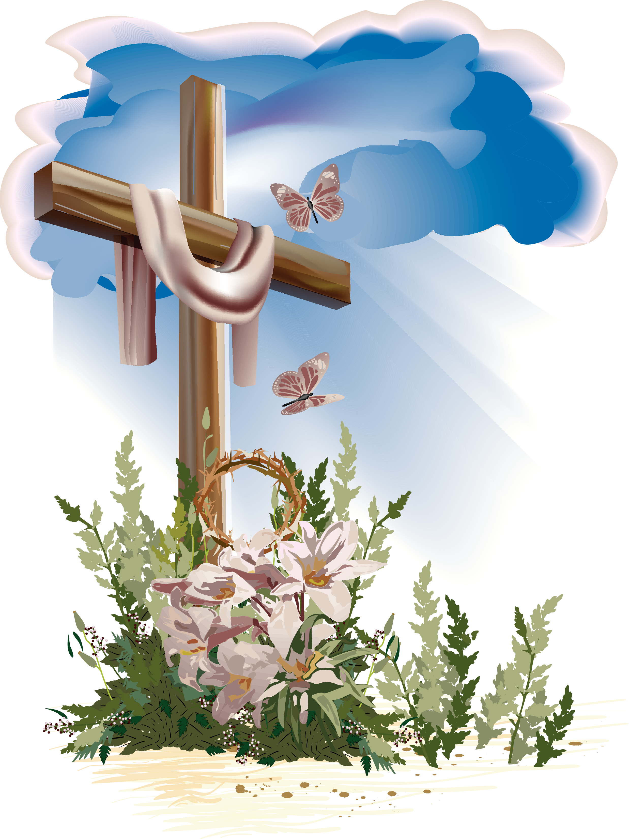 Download Christian Easter Cross Photos Free Download PNG HQ HQ PNG Image