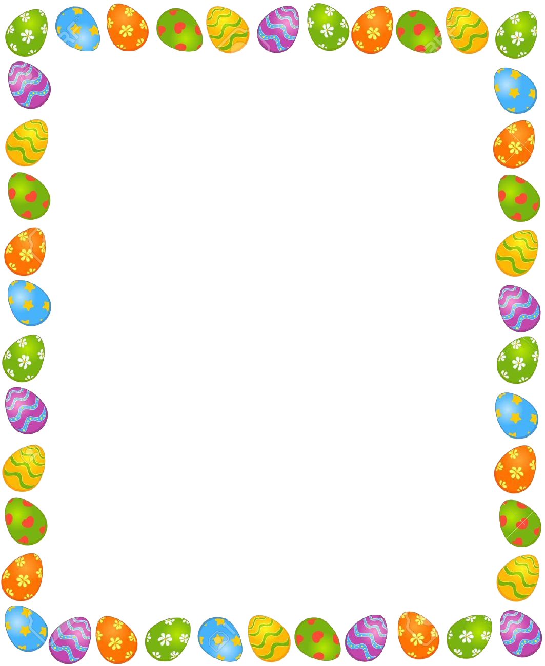 easter egg page border