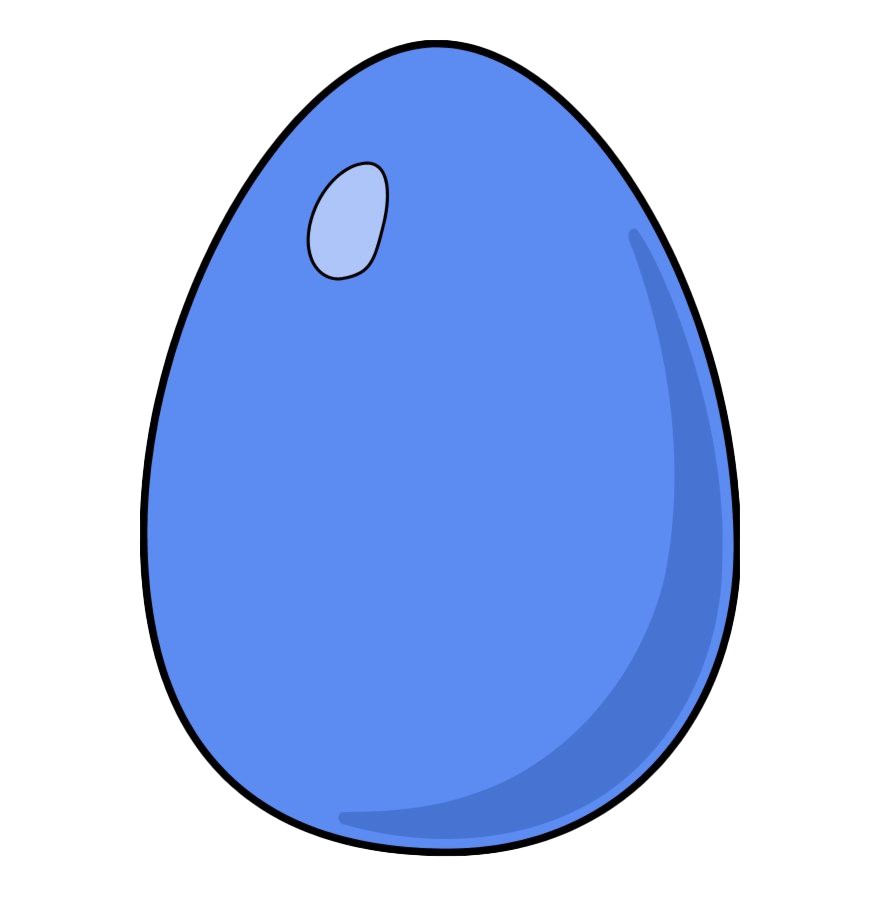 blue easter egg clipart