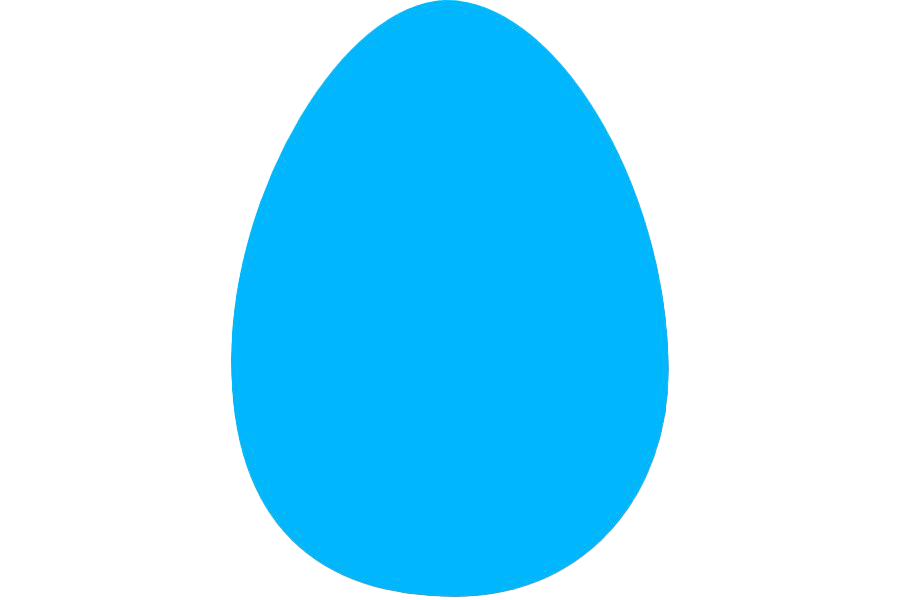 blue easter egg clipart