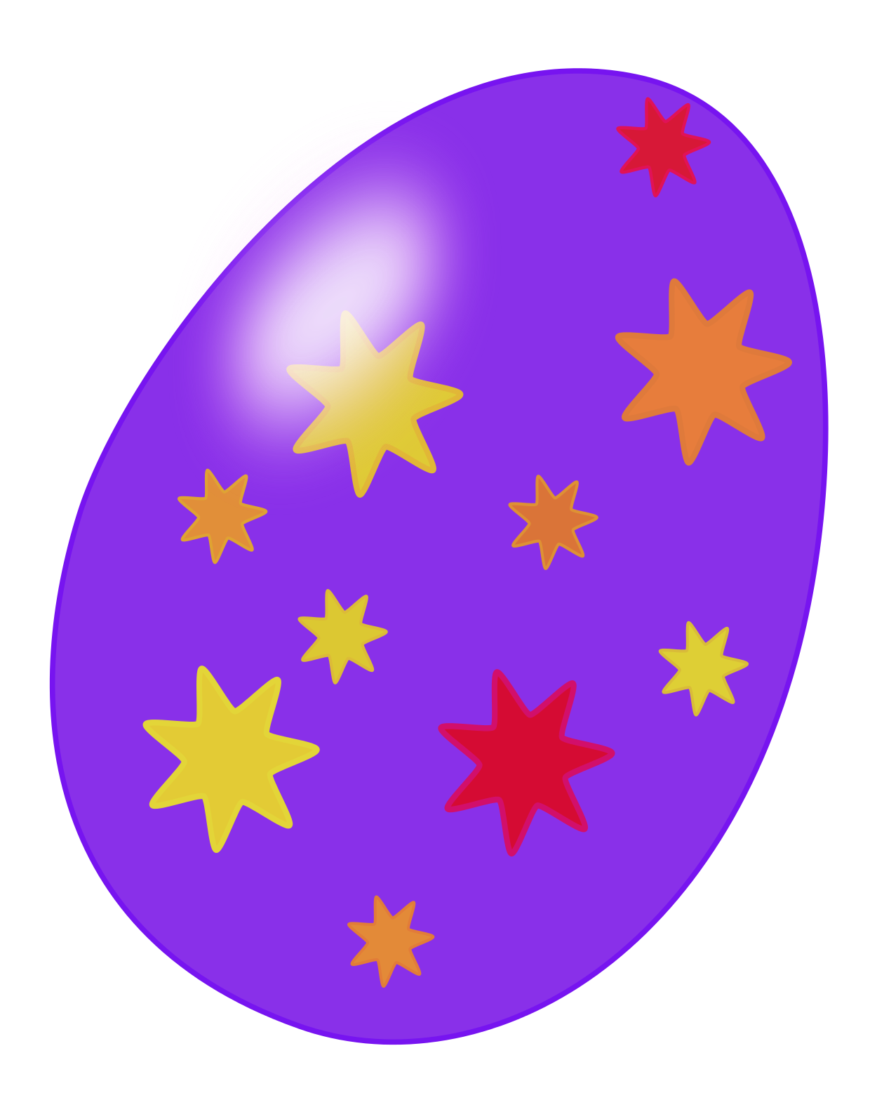 colorful single easter eggs