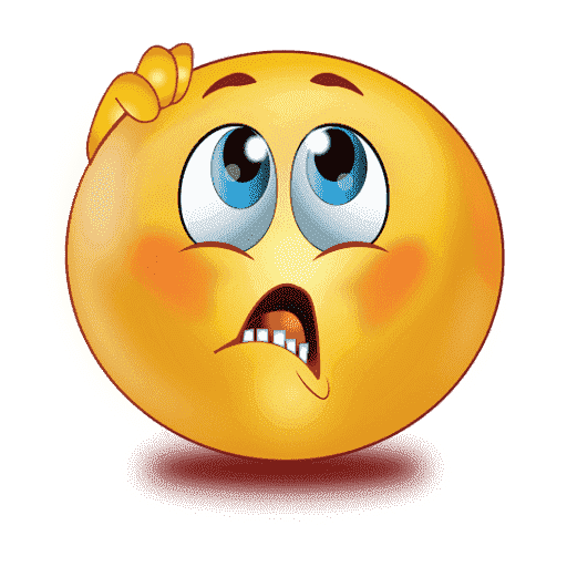 thinking cartoon face png