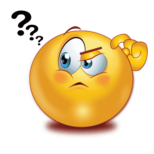 thinking face png